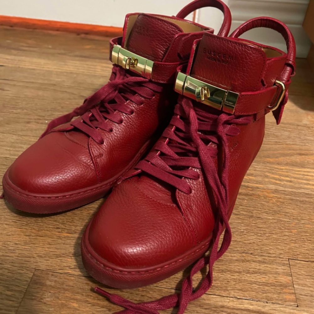 Buscemi shoes red size 10